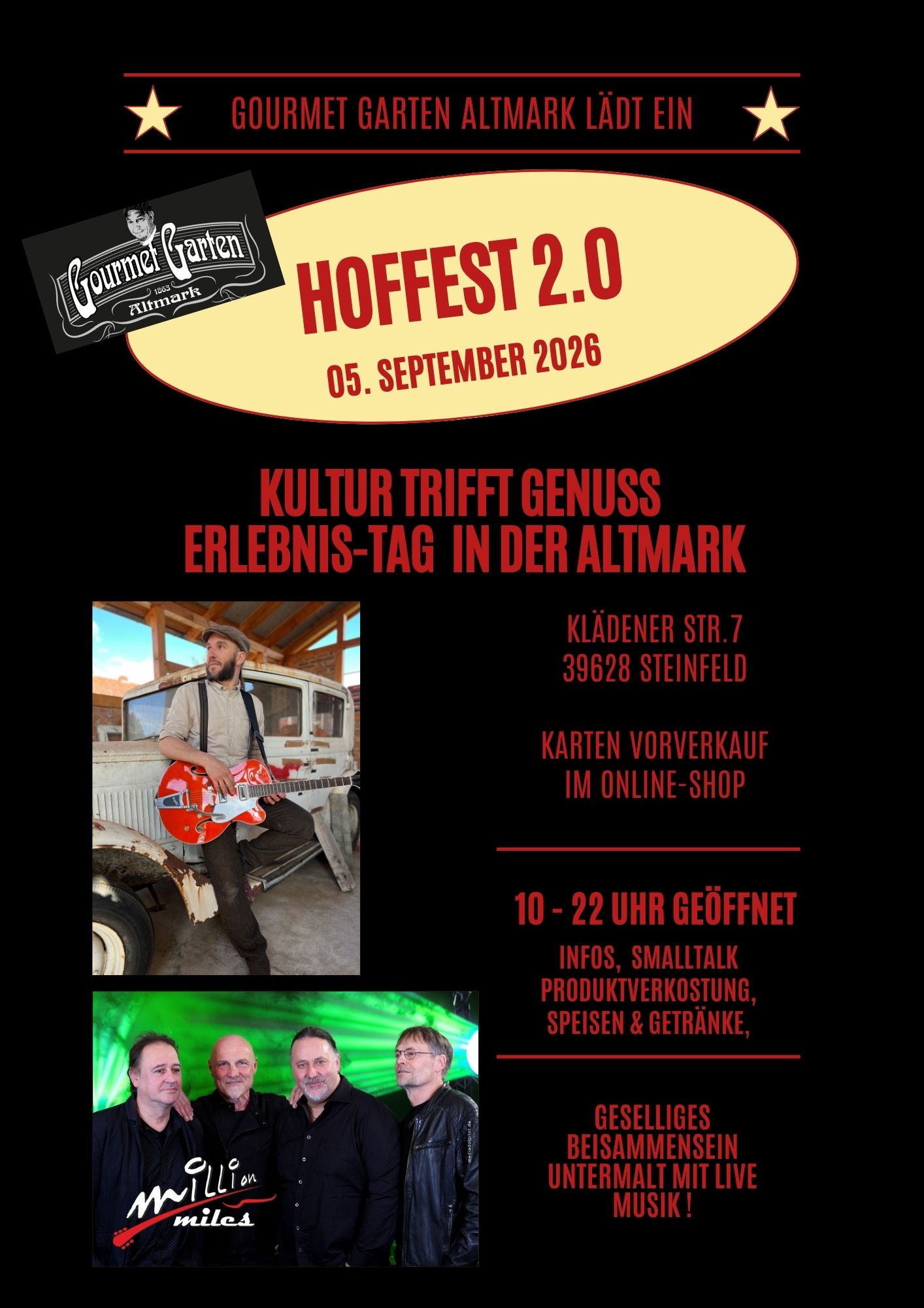 regionale Produkte - Honig und Honigprodukte - Hof und Sommerfest 2026 Info - Gourmet Garten Altmark