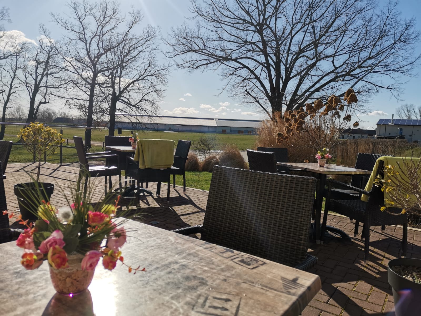 regionale Produkte - Hofladen Terrasse - Gut Neu Sacro