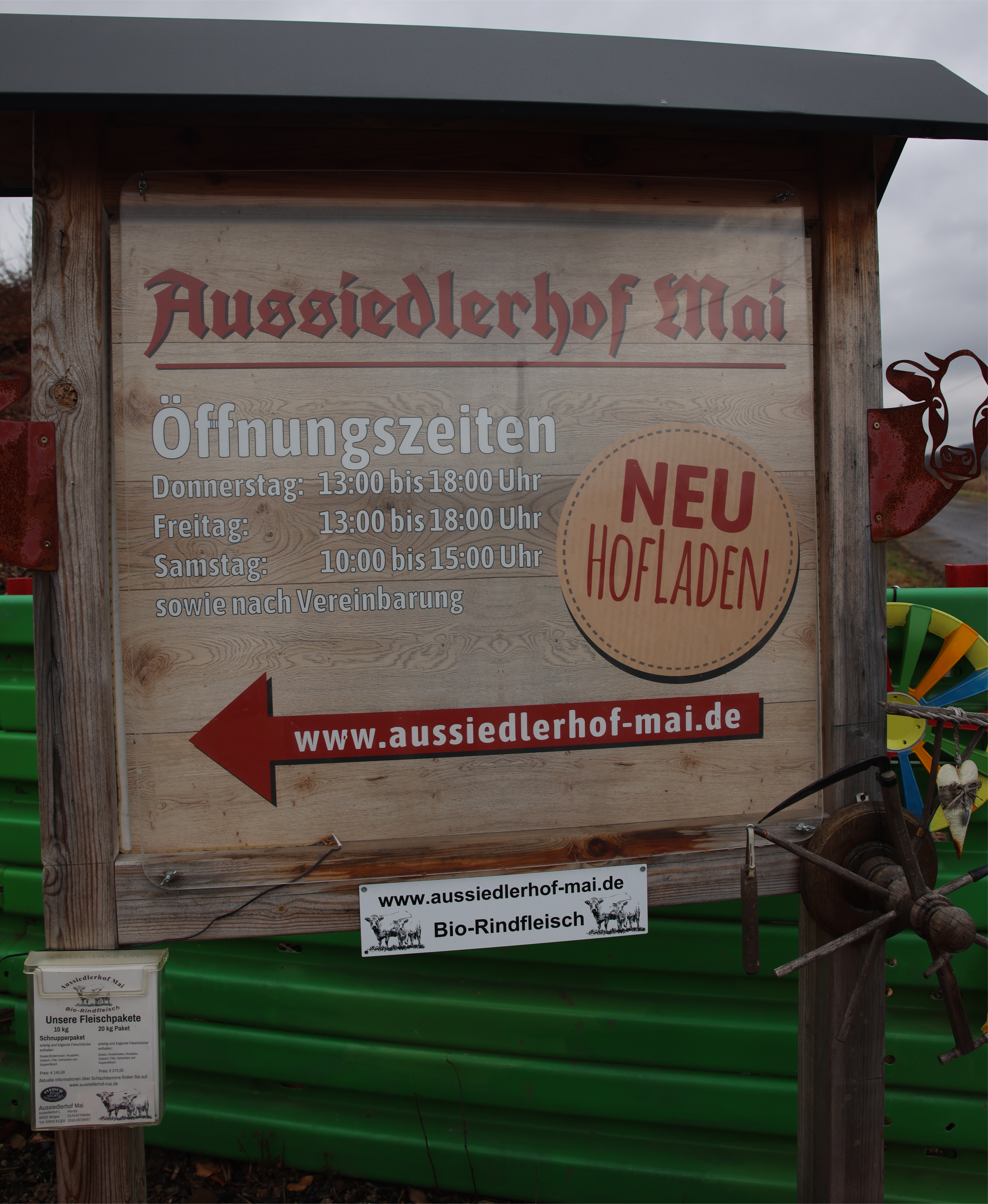 regionale Produkte - Wirges - Hofladen Mai 