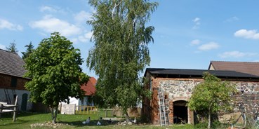 regionale Produkte - Tiere: Schweine - Sachsen-Anhalt - Blick auf die Idylle des Hofes - Ökohof Fläming 