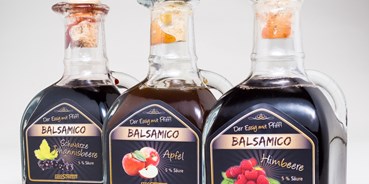 regionale Produkte - Aufstriche und Pasten: Marmelade - Produkte Balsamicos - Essig Schneider