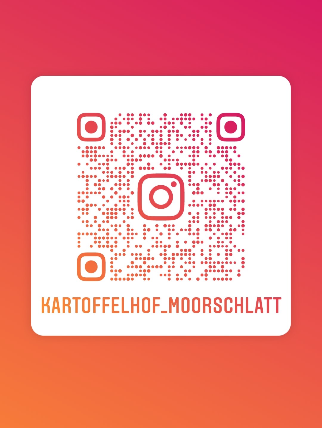 regionale Produkte - Für mehr Einblicke folgt uns Instagram - Kartoffelhof Moorschlatt